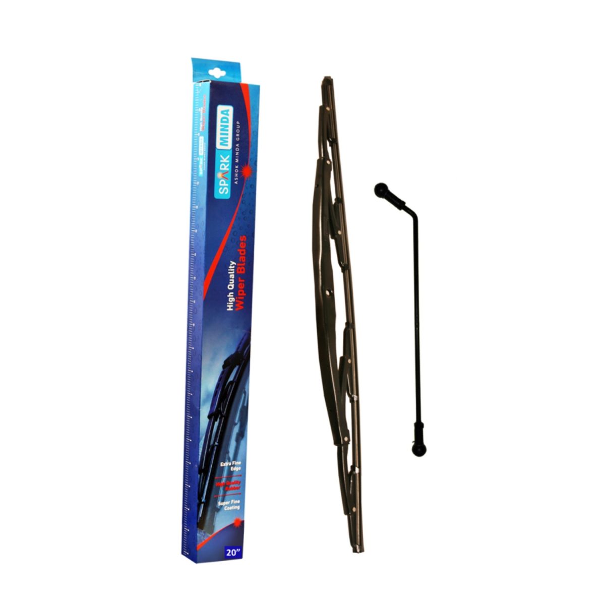 Spark Minda WB190020R Wiper Blades 20″Inch Right With Rod (Bolt Fit