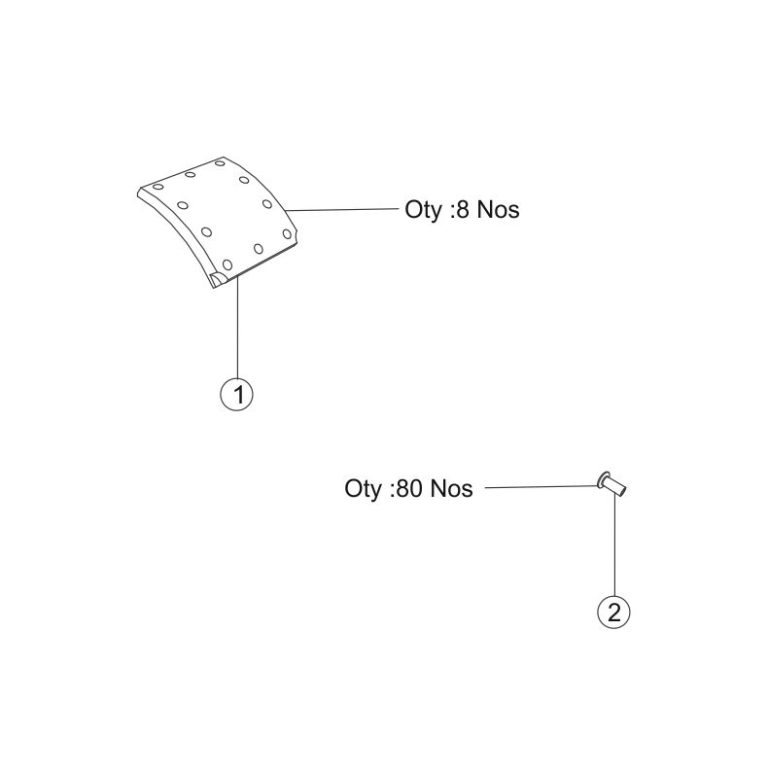 TVSGIRLING 29937497 Kit Lining Set Standard Leyland 12M Bus (ALPSV